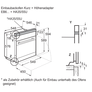Electrolux Backofen EB6L5XDSP